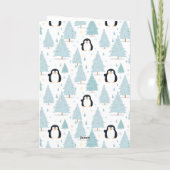 Schattigee Kerstmis Pinguïn Grote kleindochter Feestdagen Kaart (Achterkant)