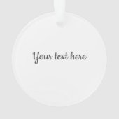 Schattigee kerstmotten met Schaatsen Acryl Ornamen Ornament (achterkant)