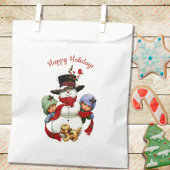 Schattigee kerstmotten met sneeuwmantas bedankzakje