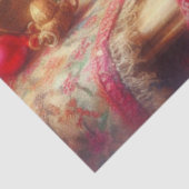 Schattigee Kerstmuis & Feestelijke Kous Decoupage Tissuepapier (Detail)