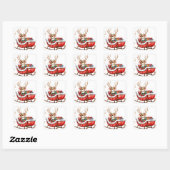 Schattigee kerstmuis Stickers (Vel)