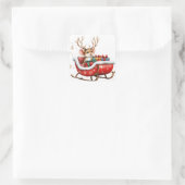 Schattigee kerstmuis Stickers (Tas)
