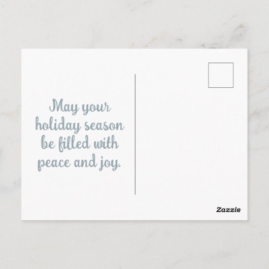 Schattigee kerstmuizen en -bomen briefkaart (Achterkant)