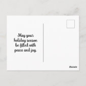 Schattigee kerstmuizen en boompjes op Bourgogne Ro Briefkaart (Achterkant)