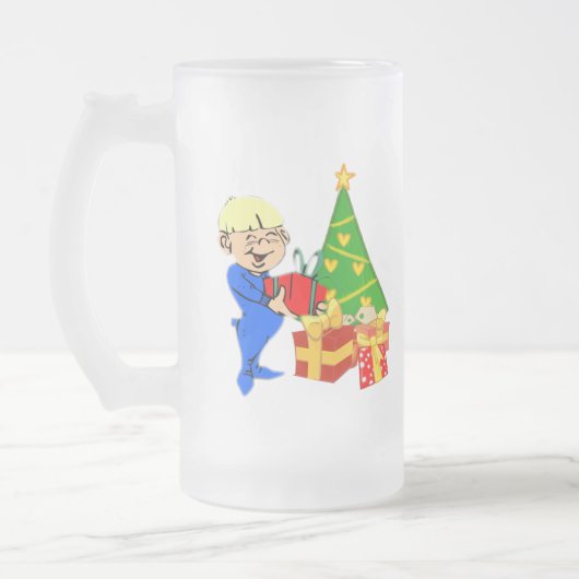 Schattigee kerstochtend Kind Mok (Links)