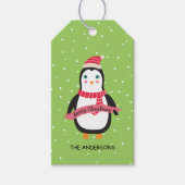 Schattigee Kerstpop "Vrolijk Kerstfeest" Personali Cadeaulabel (Voorkant)