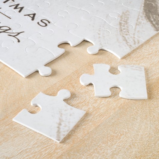 Schattigee kerstpuzzel legpuzzel (Zijkant)