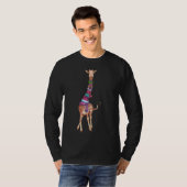 Schattigee kerstsjaal Giraffe T-shirt (Voorkant volledig)