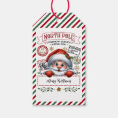 Schattigee kerstspecial van Santa Cadeaulabel (Voorkant)