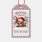 Schattigee kerstspecial van Santa Cadeaulabel (Voorkant)