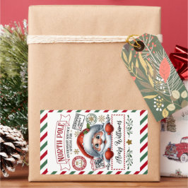 Schattigee kerstspecial van Santa Rechthoekige Sticker