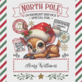 Schattigee kerstspecial van Santa Sticker (Voorkant)