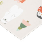Schattigee kerstsymbolen tafelkleed (Gekanteld)