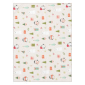 Schattigee kerstsymbolen tafelkleed (Voorkant)