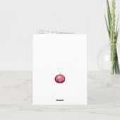 Schattigee kersttakken en -ballen feestdagen kaart (Achterkant)