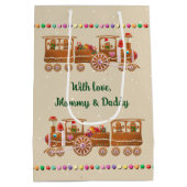 Schattigee kersttreinen medium cadeauzakje (Achterkant)