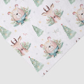 Schattigee kerstvakantie bomen Woodland Beer & Dee Tissuepapier (Detail)