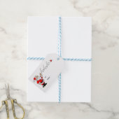 Schattigee kerstvakantie cadeaulabel (Met Touw)