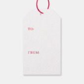 Schattigee kerstvakantie gnoom gepersonaliseerd cadeaulabel (Achterkant)