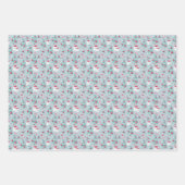 Schattigee kerstvakantie gnoom inpakpapier vel (Voorkant 3)