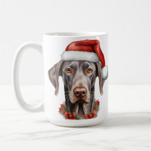 SCHATTIGEE KERSTVAKANTIE GROTE DEENSE HOND KOFFIEMOK