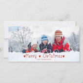 Schattigee kerstvakantie Kaart | Red (Voorkant)