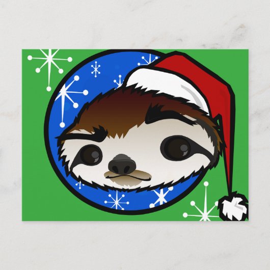 SCHATTIGEE KERSTVAKANTIE LUIAARD BRIEFKAART (Voorkant)
