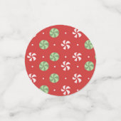 Schattigee kerstvakantie Waterverf gezichten Santa Confetti (Kleine voorkant)