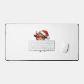 Schattigee kerstverlichting Highland Koe Funny Chr Bureaumat (Keyboard & Muis)