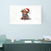 Schattigee kerstverlichting Highland Koe Funny Chr Spandoek (Beurs)