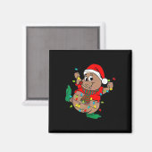 Schattigee kerstverlichting van Santa Gus Magneet (Voorkant / Achterkant)