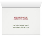 Schattigee kerstverrassing Corgi Gift Dog (Binenzijde Horizontaal (Onderkant))