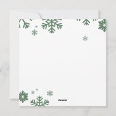 Schattigee kerstvos met sjaal feestdagenkaart (Achterkant)