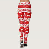 Schattigee kerstwanten & kousen lang leggings (Achterkant)