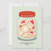 Schattigee kerstwensen feestdagenkaart (Voorkant)