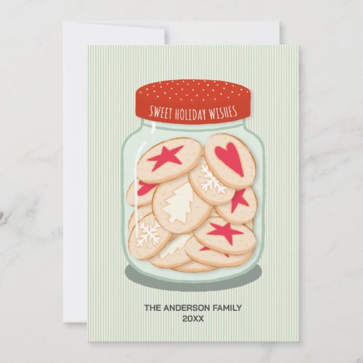 Schattigee kerstwensen feestdagenkaart (Voorkant)