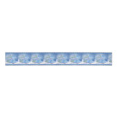 Schattigee Kerstwinter Blues Grosgrain Lint (Voorkant)