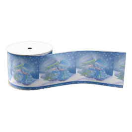 Schattigee Kerstwinter Blues Grosgrain Lint