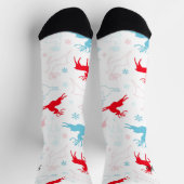 Schattigee Kerstwinter Herten Gepersonaliseerde Na Sokken (Top)