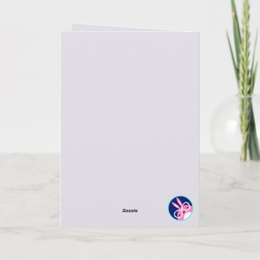 Schattigee kerstwoordspeling Gepersonaliseerde vak Bedankkaart (Achterkant)