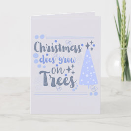 Schattigee kerstwoordspeling Gepersonaliseerde vak Bedankkaart