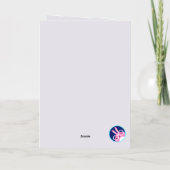 Schattigee kerstwoordspeling Gepersonaliseerde vak Folie Wenskaart (Achterkant)