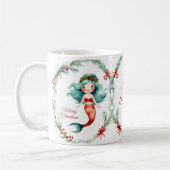 Schattigee kerstzeemeermin koffiemok (Links)