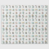 Schattigee keuken gadget iconen patroon cadeaupapier (Vlak)