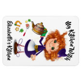 Schattigee keuken heks / huisje heksenmagneet magneet (Horizontaal)
