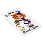 Schattigee keuken heks / huisje heksenmagneet magneet (Rechterzijde)