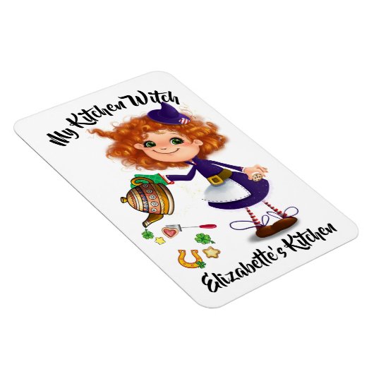 Schattigee keuken heks / huisje heksenmagneet magneet (Rechterzijde)