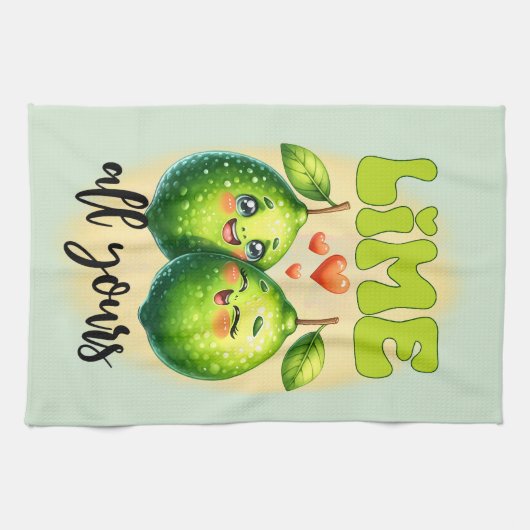 Schattigee keuken woordspeling kunst theedoek (Horizontaal)
