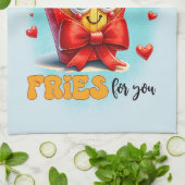 Schattigee keuken woordspeling kunst theedoek (Gevouwen)