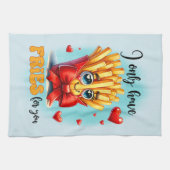 Schattigee keuken woordspeling kunst theedoek (Horizontaal)